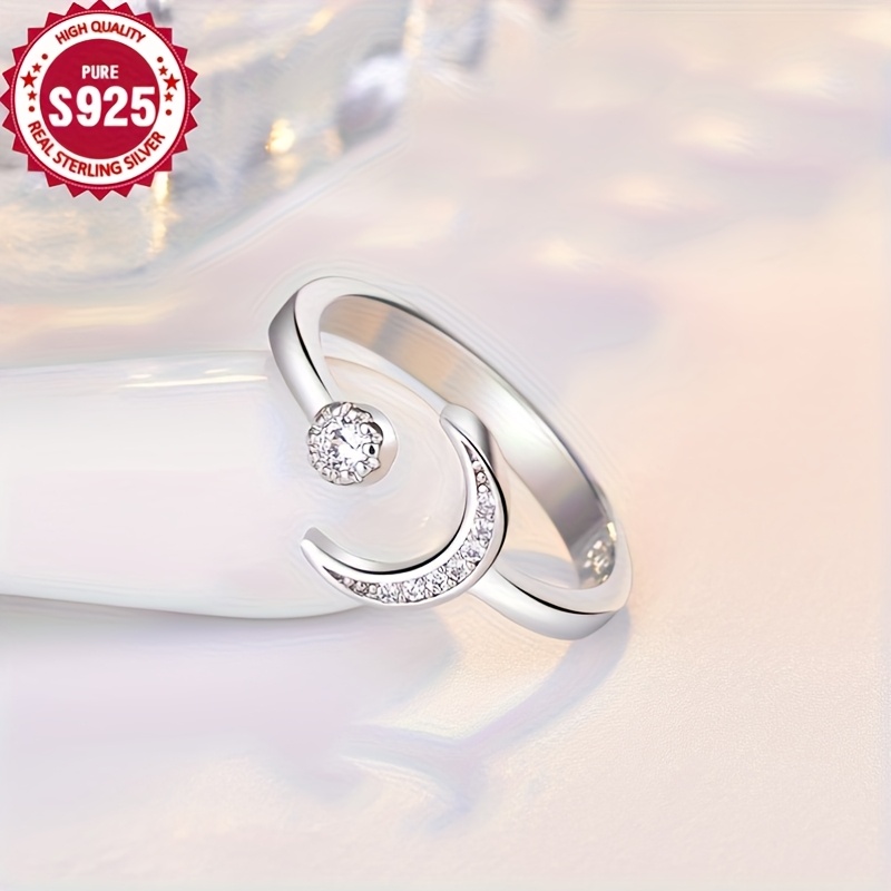 Hypoallergenic Romantic Fresh Moon Ring for Women
